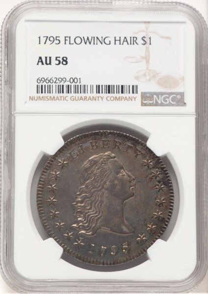 1795 $1 B-1, BB-21, MS 58 NGC