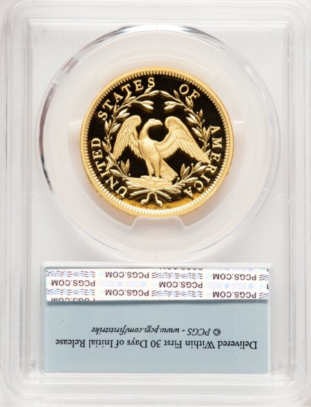 2024-(W) Gold 230th Anniversary Flowing Hair Medal FS Flag 70 PCGS