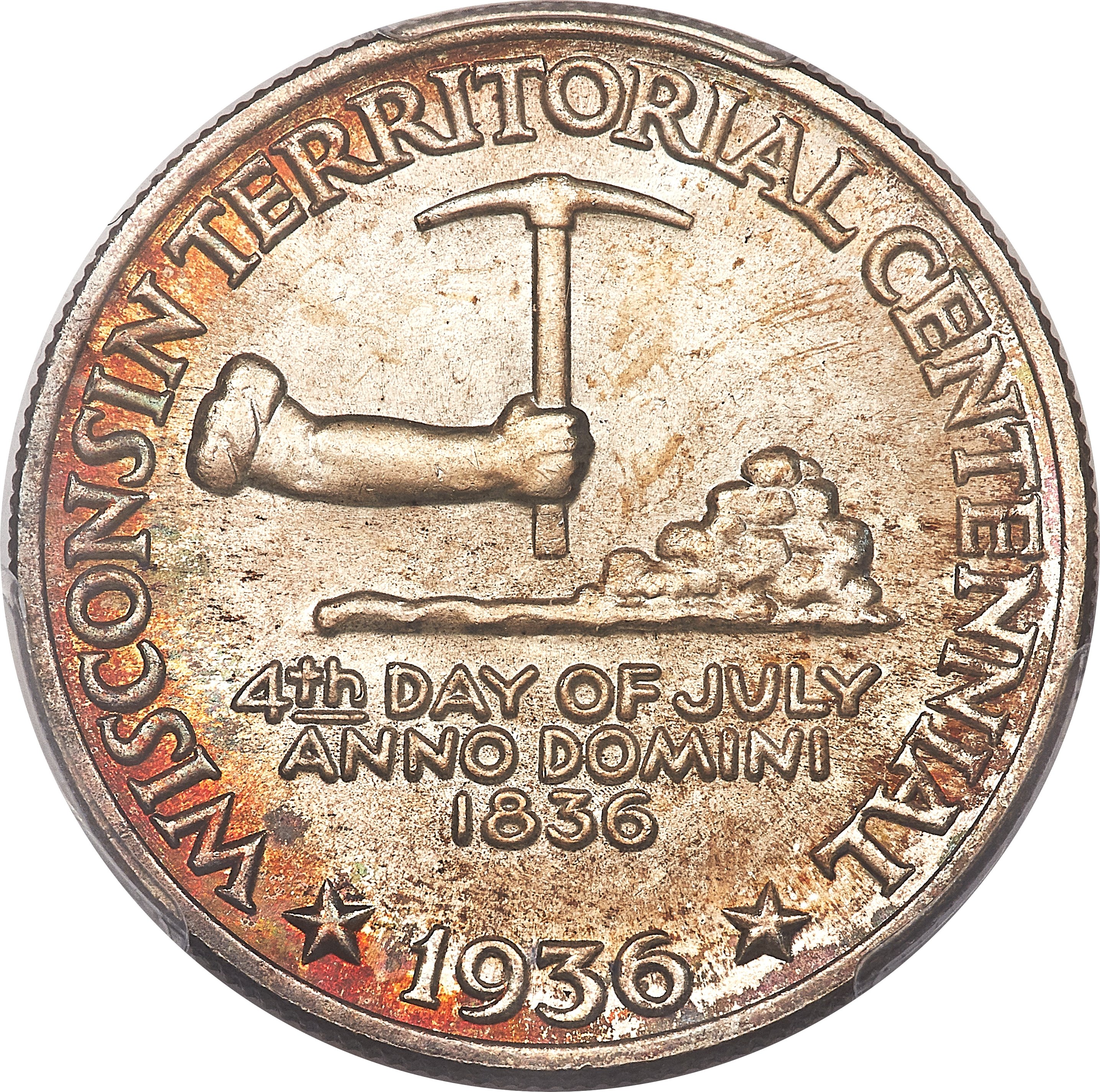1936 50C Wisconsin, MS CAC PCGS Secure 68 PCGS