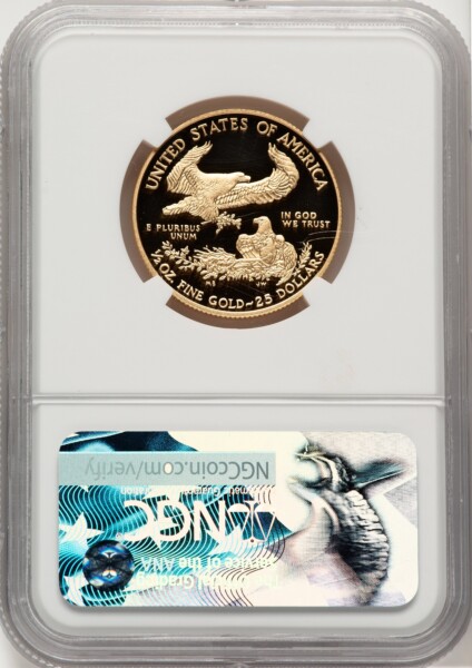 2017-W $25 Half-Ounce Gold Eagle, First Strike, PR, DC Ed Moy 70 NGC