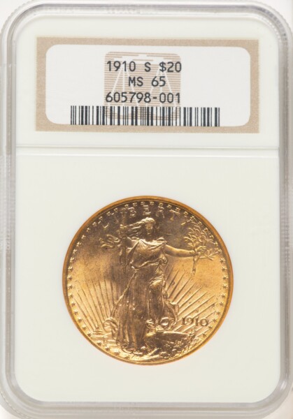 1910-S $20 65 NGC