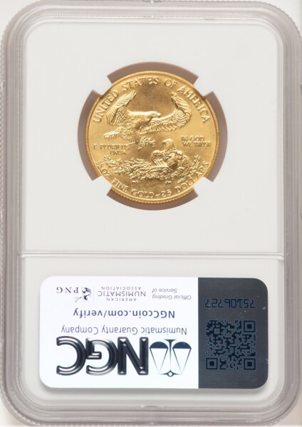 1992 Gold Eagle 1/2 oz Brown Label 69 NGC