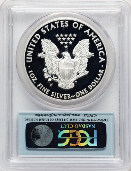 2012-W Proof Silver Eagle 1 oz FS Flag 70 PCGS