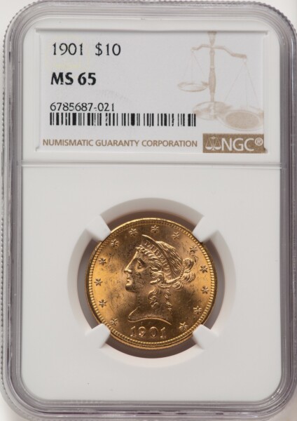 1901 $10 65 NGC