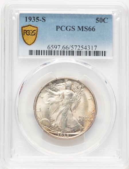 1935-S 50C PCGS Secure 66 PCGS