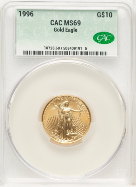 1996 Gold Eagle 1/4 oz Non Designation 69 CACG