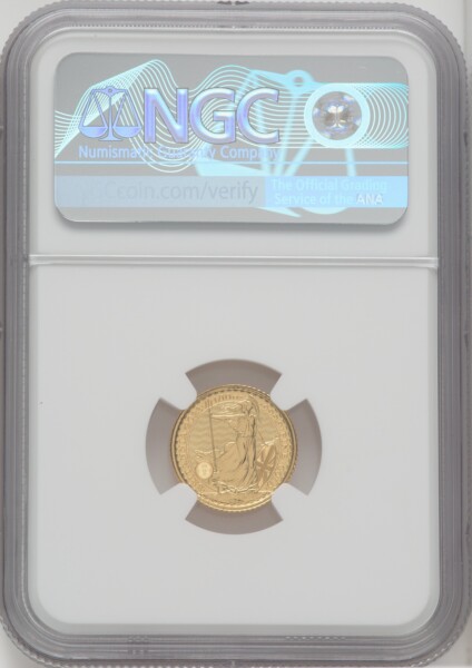 2023 G.B. G10 BRITANNIA-QE II OBVERSE 4TH TO LAST COIN STRUCK 70 NGC