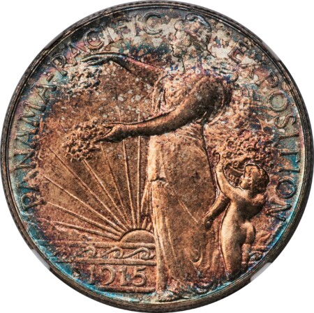 1915-S 50C Panama-Pacific, MS 67 NGC