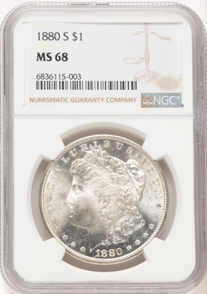 1880-S S$1 68 NGC