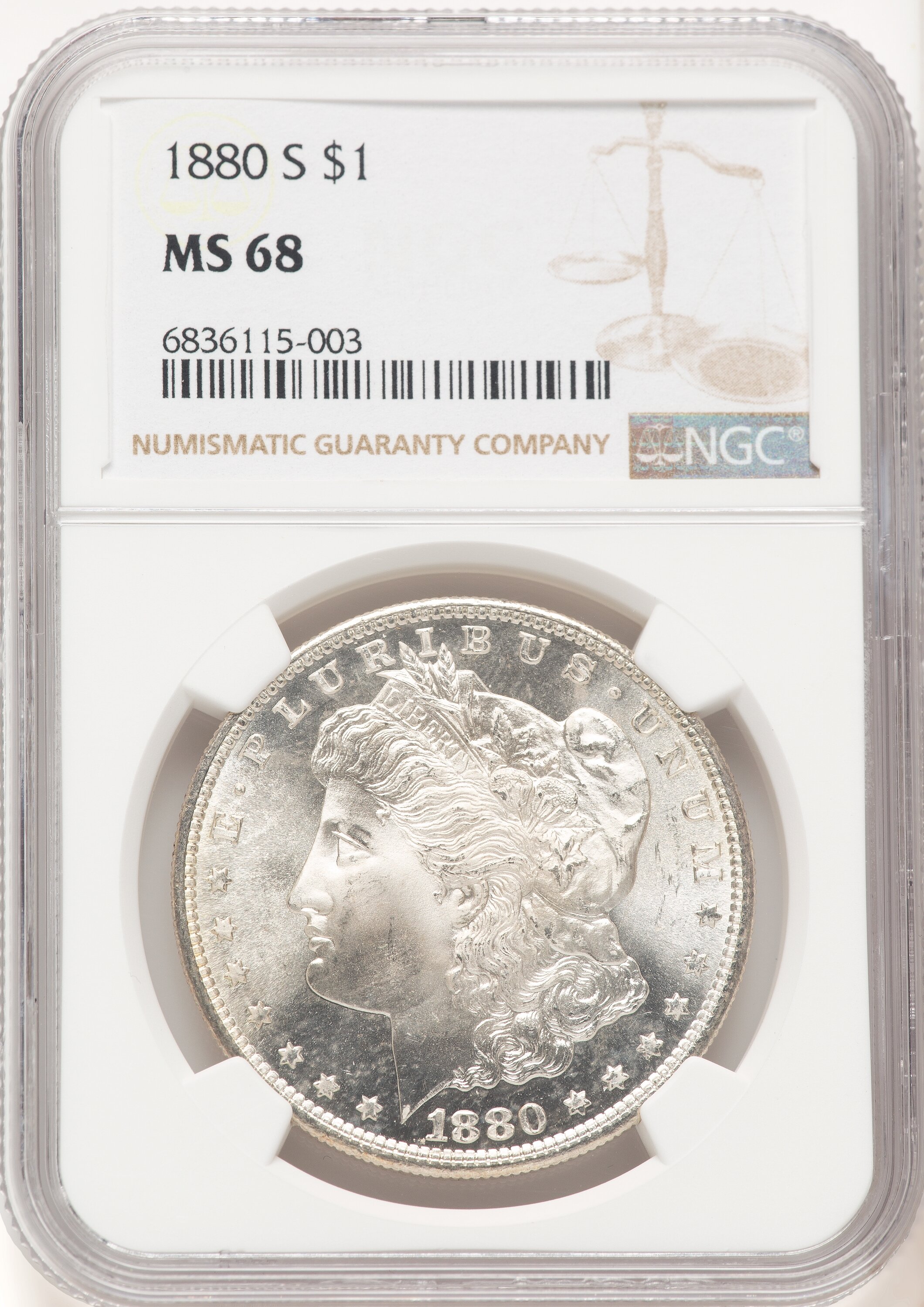 1880-S S$1 68 NGC