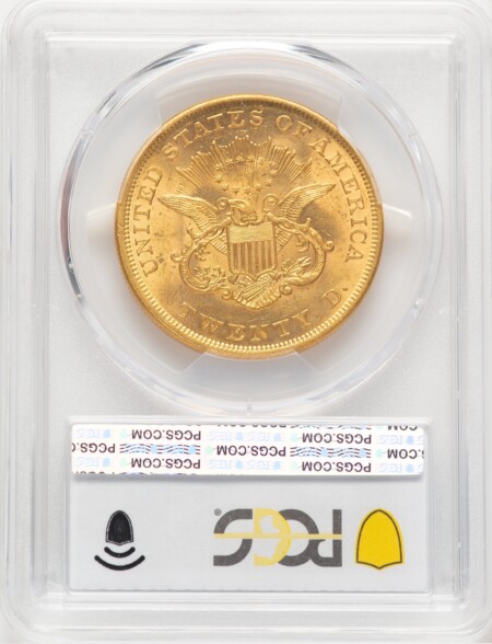 1854 $20 Small Date PCGS Secure 62 PCGS