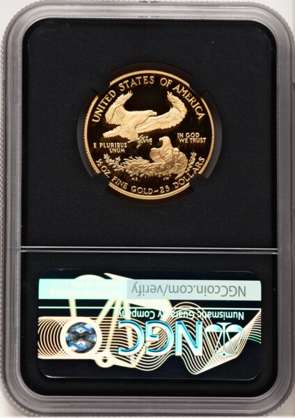 2006-W Proof Gold Eagle 1/2 oz Anna Cabral Prestige Treasurer Series Blk Core 70 NGC