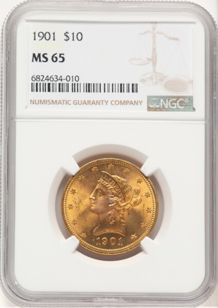 1901 $10 65 NGC