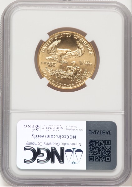 1988 Gold Eagle 1/2 oz Brown Label 69 NGC