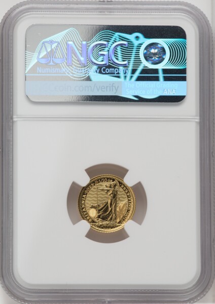 2023 G.B. G10 BRITANNIA-QE II OBVERSE 39TH TO LAST COIN STRUCK 69 NGC