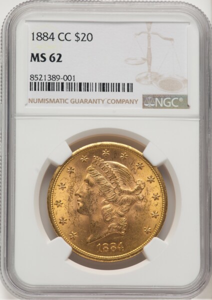 1884-CC $20 62 NGC