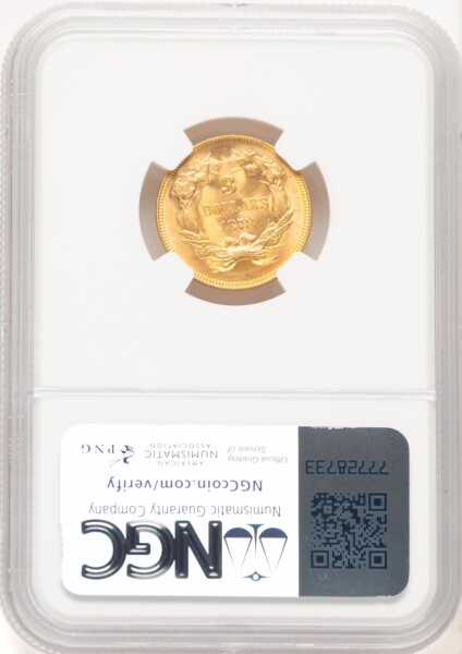 1878 $3 65 NGC