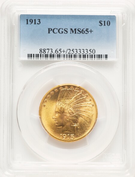 1913 $10 PCGS Plus 65 PCGS