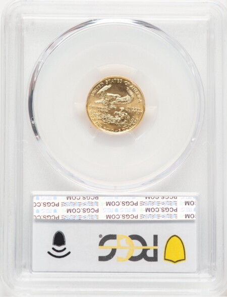 1992 $5 Tenth-Ounce Gold Eagle, MS Blue Gradient 69 PCGS