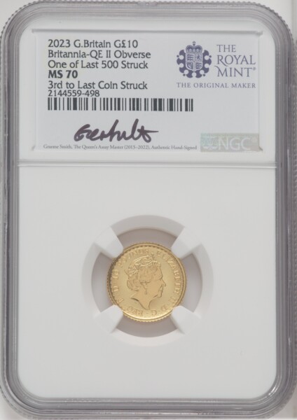 2023 G.B. G10 BRITANNIA 2 COIN KING AND QUEEN SET #3 70 NGC