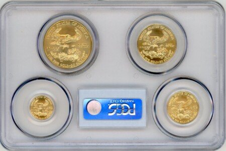 2006-W Gold Eagle Set, MS Blue Gradient 70 PCGS
