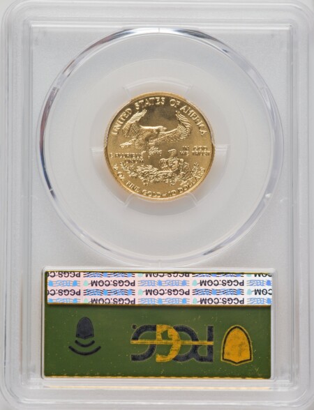 1995 $10 Quarter-Ounce Gold Eagle, MS Gold Foil 70 PCGS