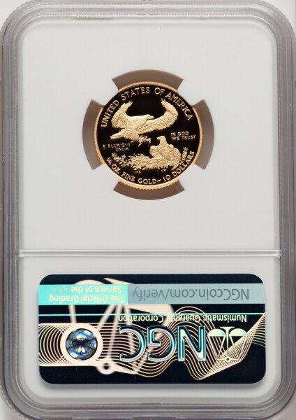 2020-W Proof Gold Eagle 1/4 oz FR John Mercanti 70 NGC