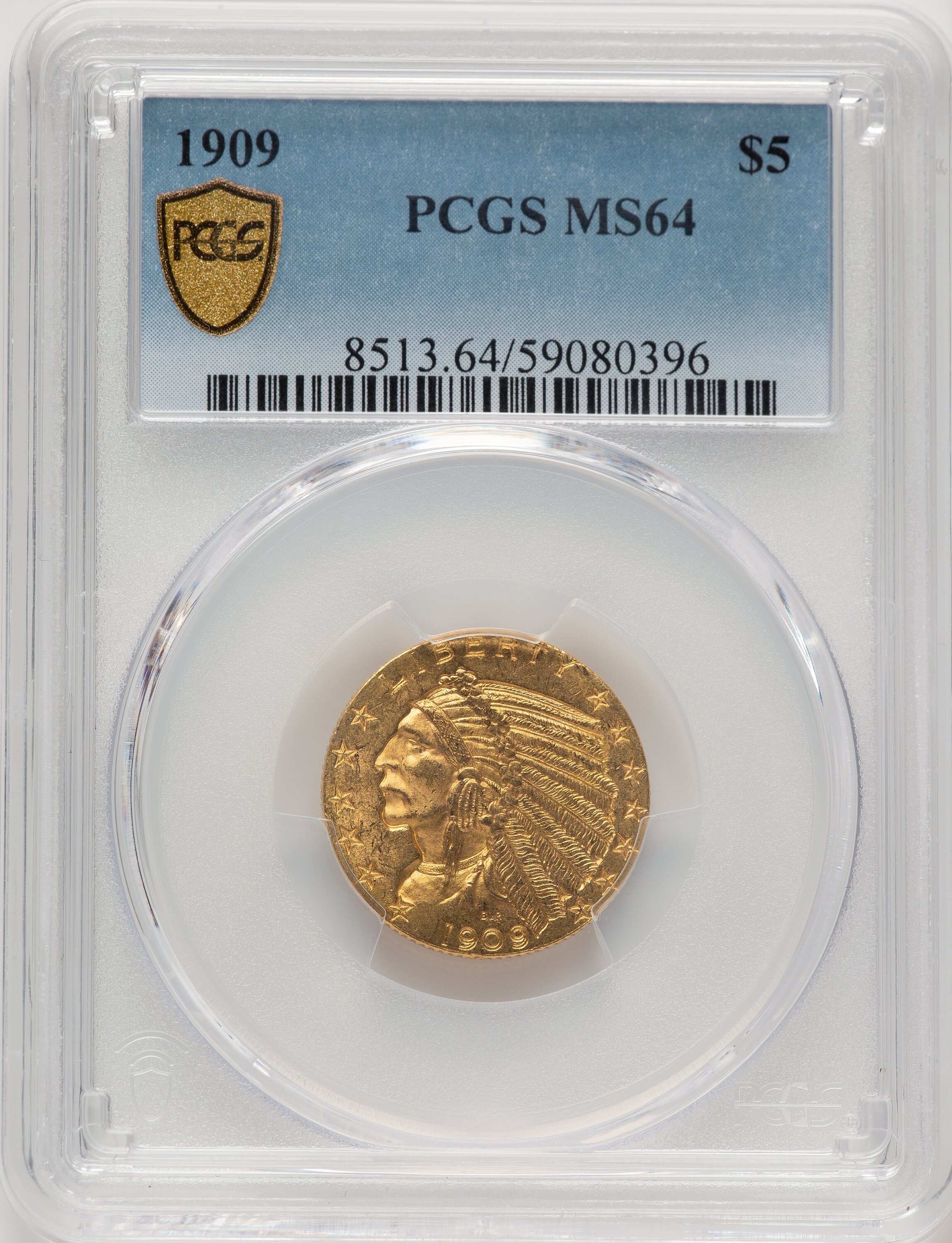 1909 $5 PCGS Secure 64 PCGS