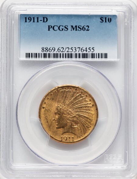 1911-D $10 62 PCGS