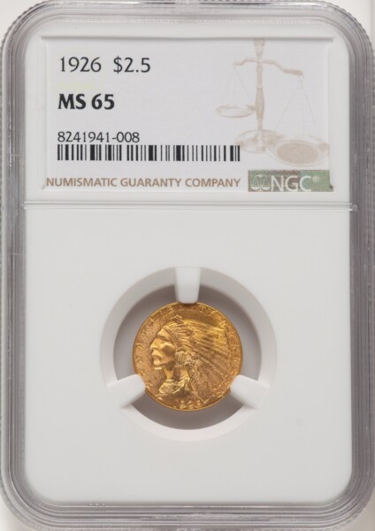 1926 $2 1/2 65 NGC