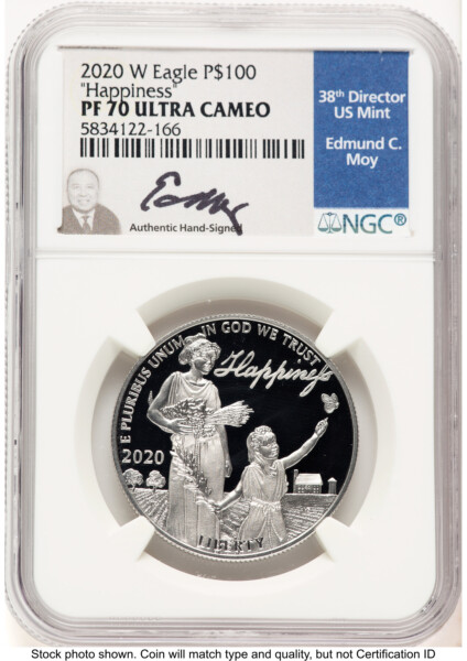 2020-W Proof Platinum Eagle 1 oz Ed Moy 70 NGC