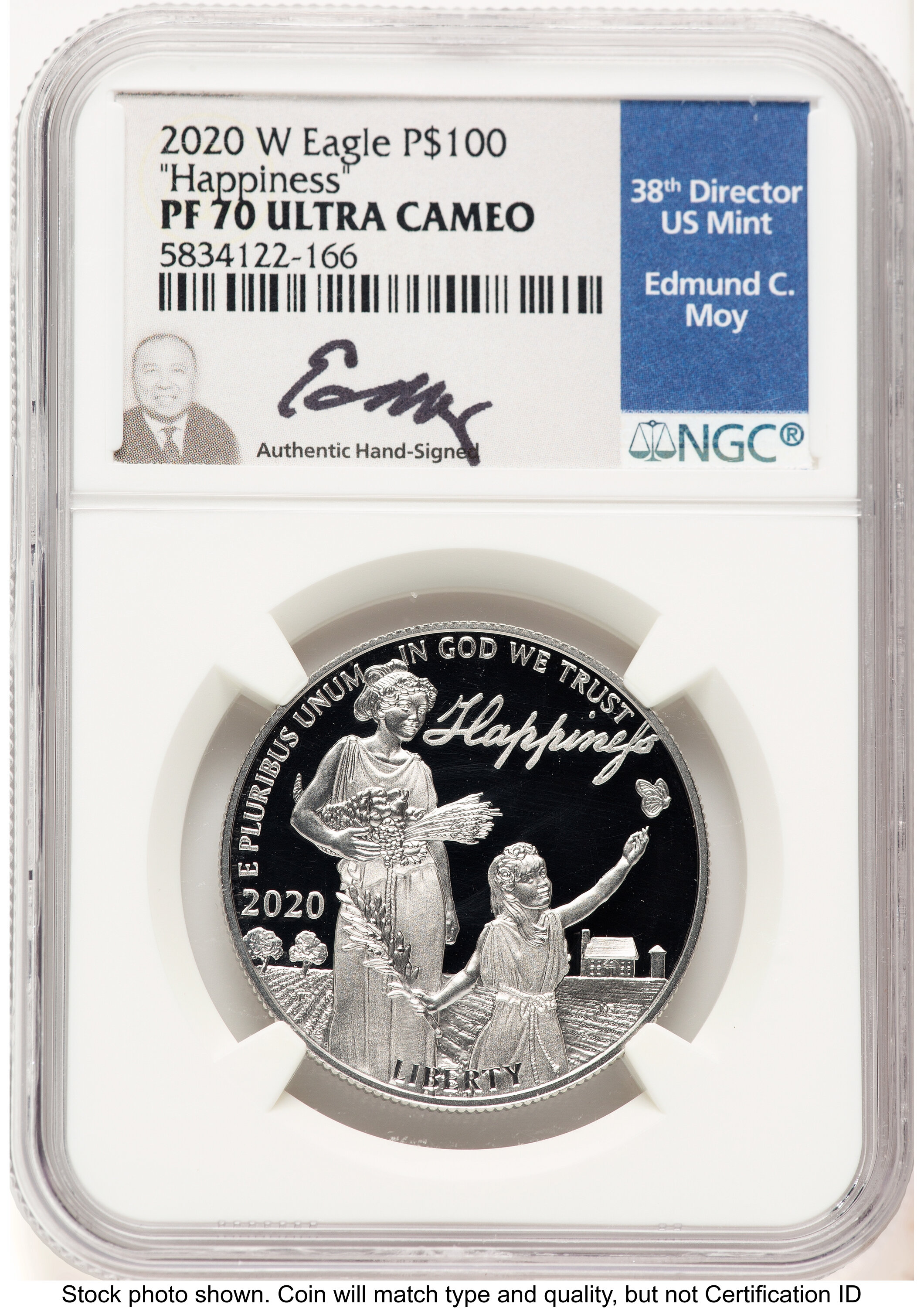 2020-W Proof Platinum Eagle 1 oz Ed Moy 70 NGC