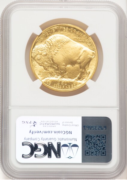 2008-W Burnished Gold Buffalo 1 oz Red Book 70 NGC