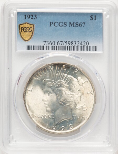 1923 S$1 67 PCGS