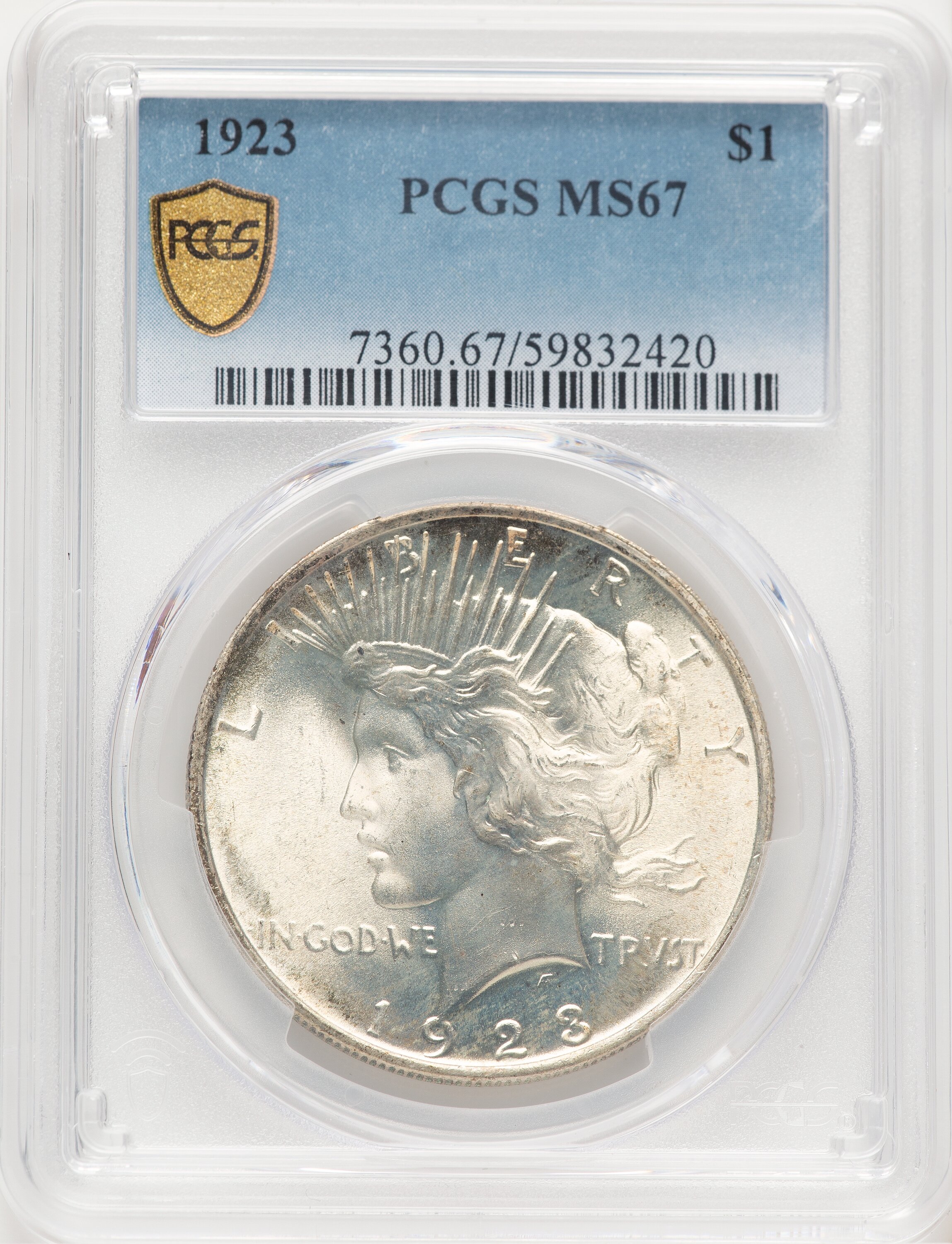 1923 S$1 67 PCGS