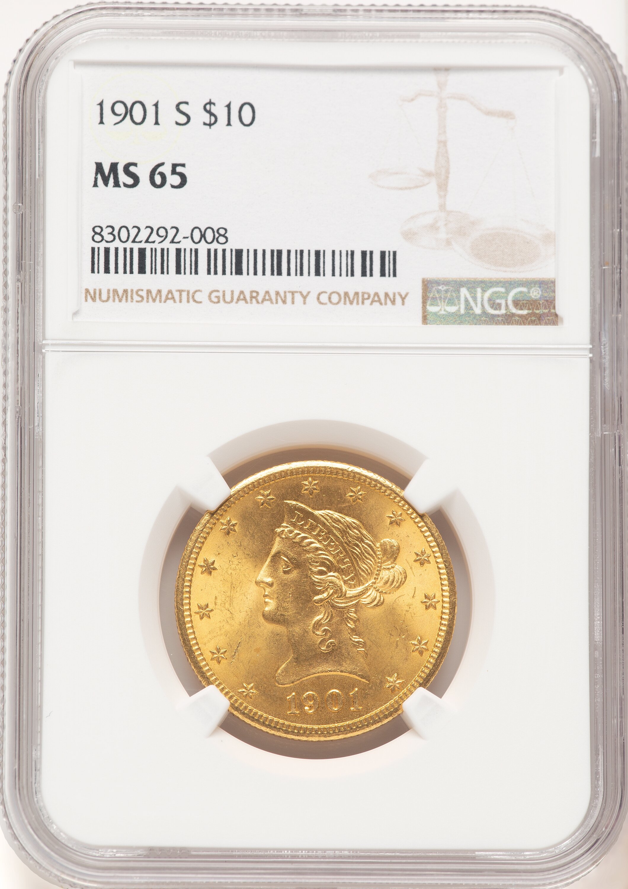 1901-S $10 65 NGC