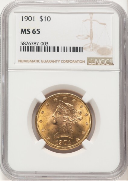 1901 $10 65 NGC