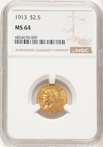 1913 $2 1/2 64 NGC