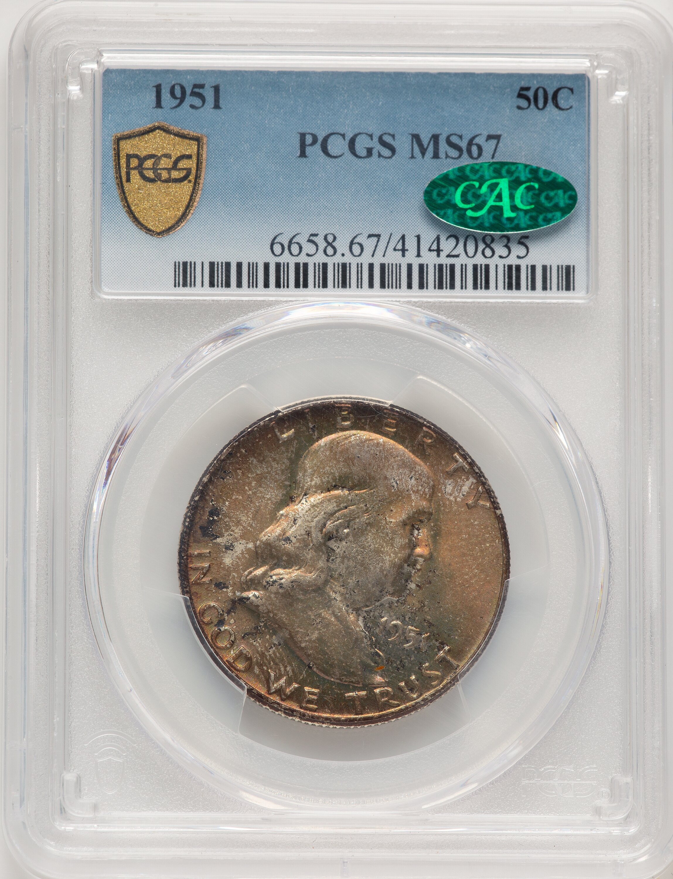 1951 50C CAC 67 PCGS