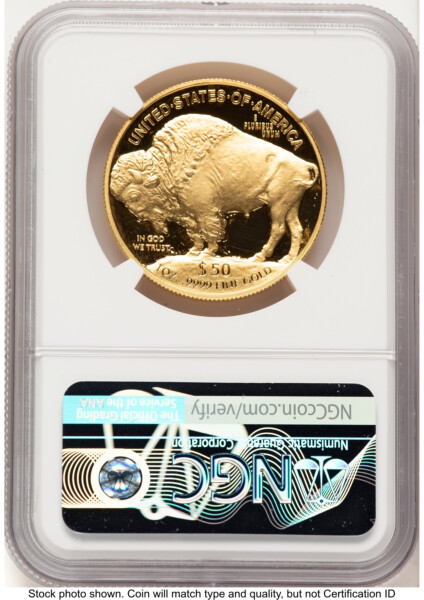 2021-W Proof Gold Buffalo 1 oz 2022 US Mint DC Releases Kenneth Bressett Red Book 70 NGC