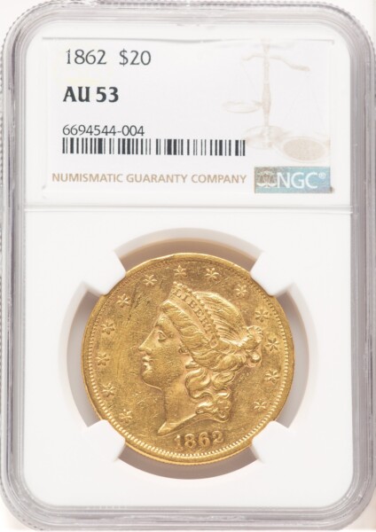 1862 $20 53 NGC