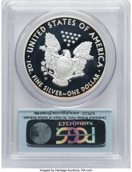 2013-W Proof Silver Eagle 1 oz FS Flag 70 PCGS