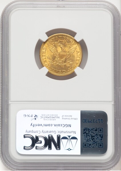 1907 $5 NGC Plus 65 NGC