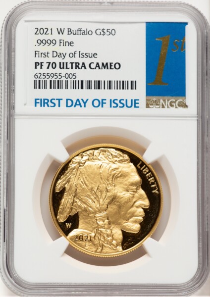 2021-W Proof Gold Buffalo 1 oz FDI 1ST 70 NGC
