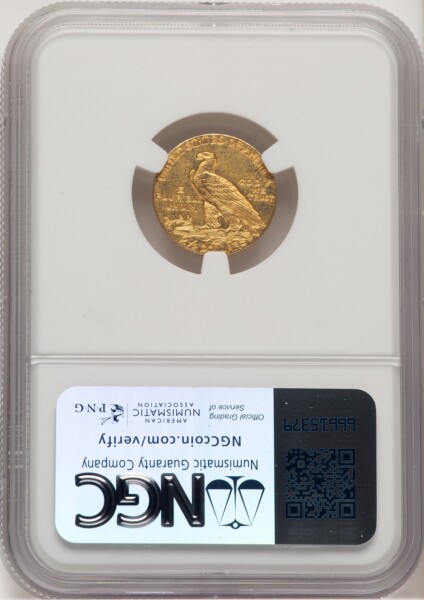 1911-D $2 1/2 58 NGC