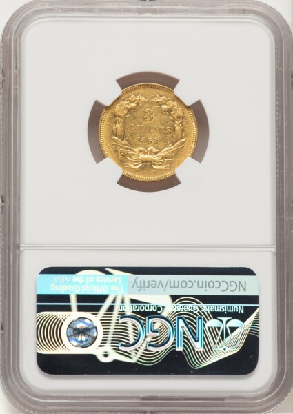 1863 $3 58 NGC