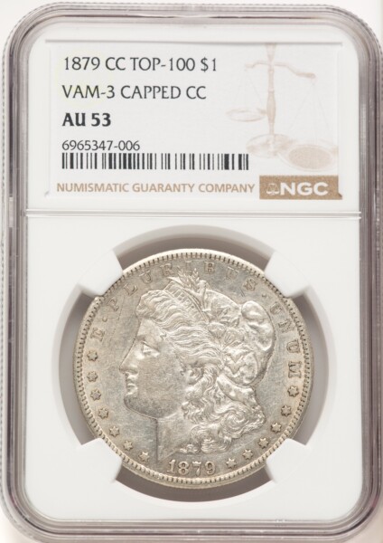 1879-CC $1 VAM 3 Capped Die 53 NGC