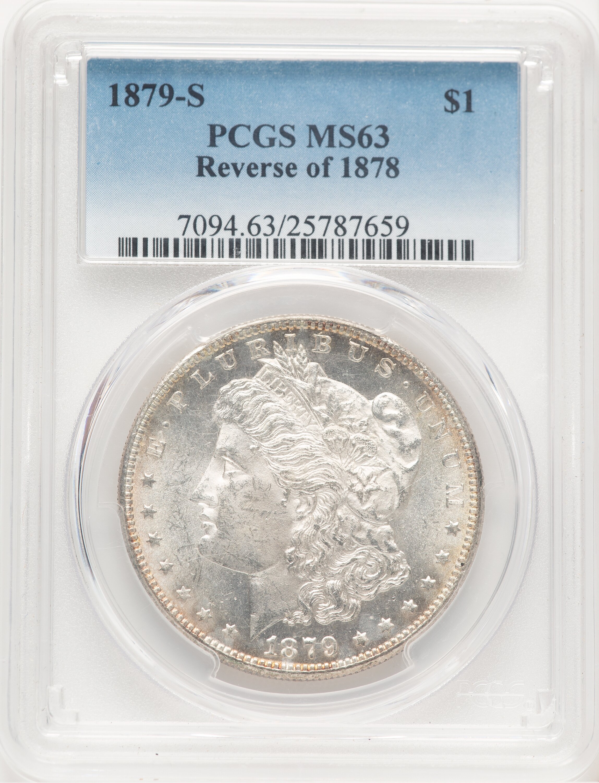 1879-S S$1 Reverse of 1878 63 PCGS