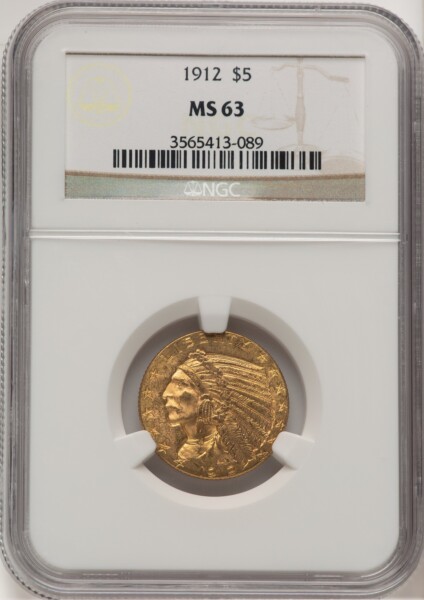 1912 $5 63 NGC