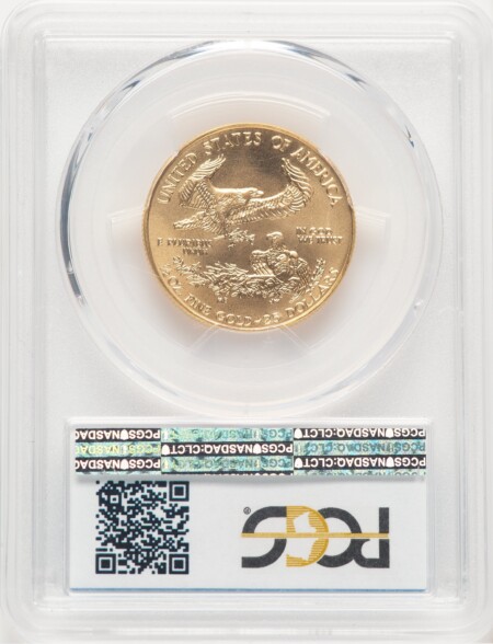 1996 Gold Eagle 1/2 oz Blue Gradient 69 PCGS
